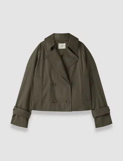 Joseph Zago Cotton Trench Jacket In Green