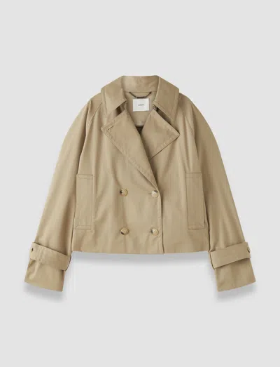 Joseph Zago Cotton Trench Jacket In Neutral