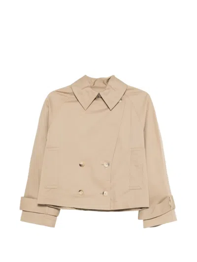 Joseph Zago Double-breasted Coat In Brown