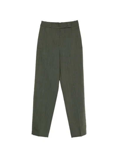 Joseph Zen Wool Trousers In Green