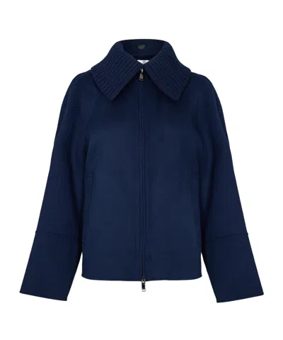 Joseph Cooksey Wool And Cashmere-blend Jacket In Blue