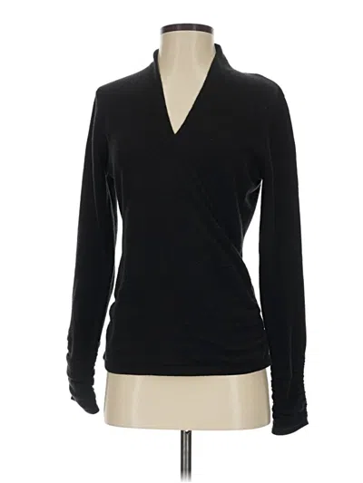 Pre-owned Josephine Chaus Cardigan Sweater In Black