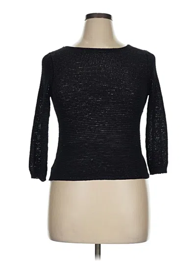 Pre-owned Josephine Chaus Cardigan Sweater In Black