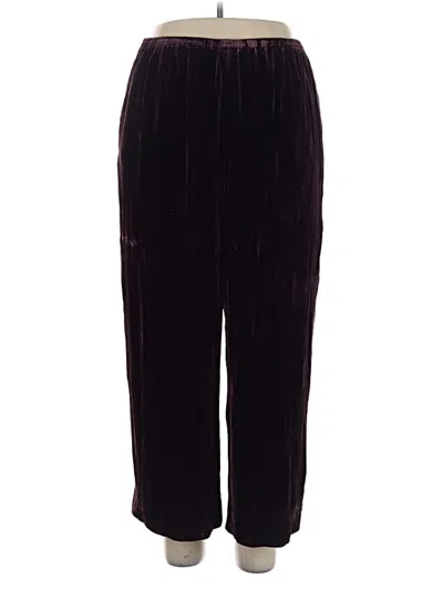 Pre-owned Josephine Chaus Casual Pants In Burgundy
