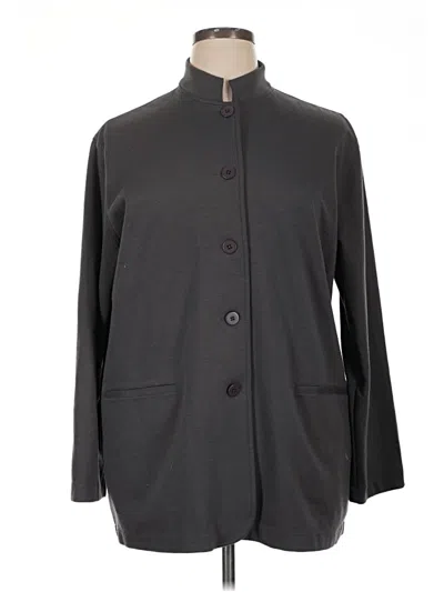 Pre-owned Josephine Chaus Coat In Gray