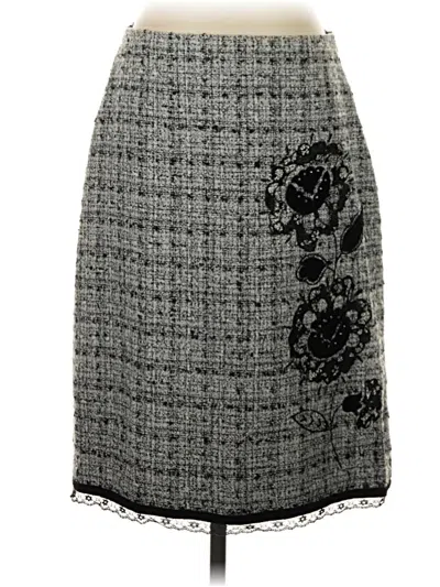 Pre-owned Josephine Chaus Formal Skirt In Gray