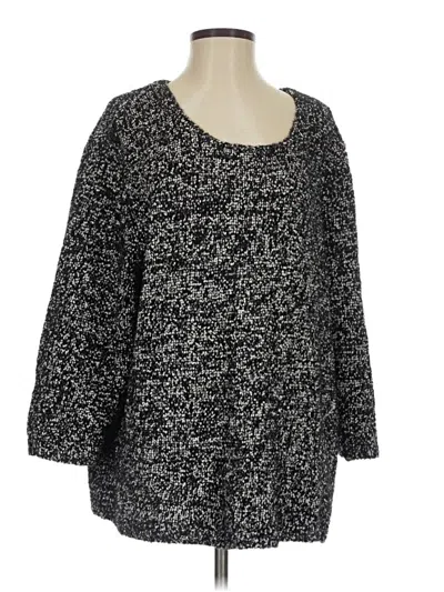 Pre-owned Josephine Chaus Pullover Sweater In Black