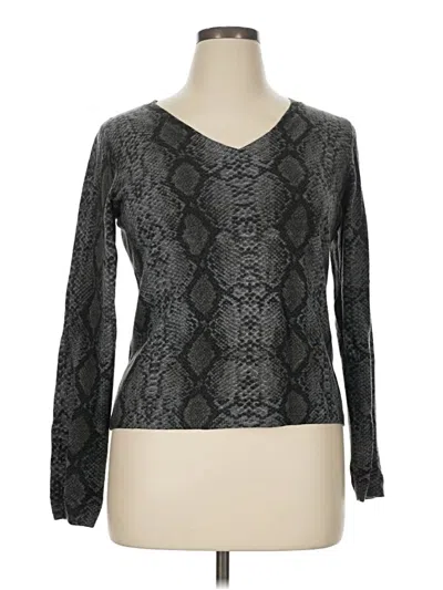 Pre-owned Josephine Chaus Pullover Sweater In Gray