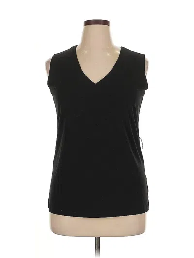 Pre-owned Josephine Chaus Sleeveless T-shirt In Black