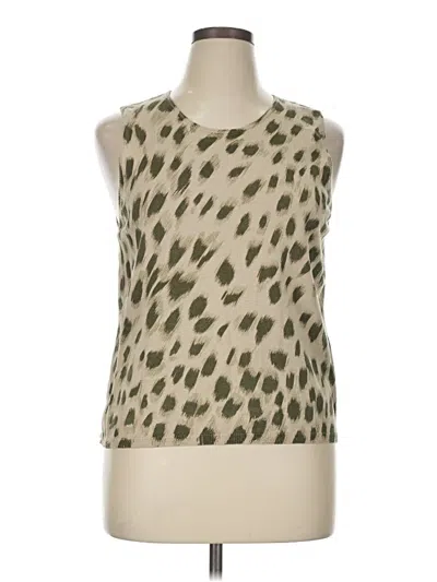 Pre-owned Josephine Chaus Sweater Vest In Brown