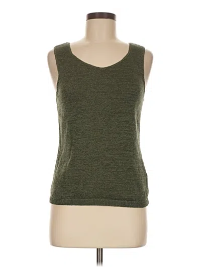 Pre-owned Josephine Chaus Sweater Vest In Green