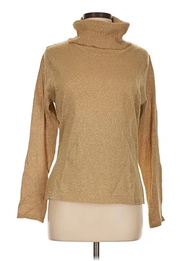 Pre-owned Josephine Chaus Turtleneck Sweater In Brown