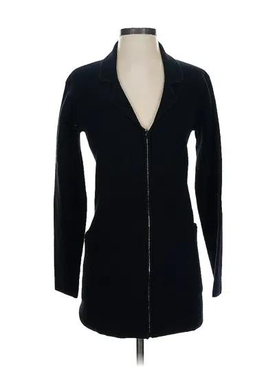 Pre-owned Josephine Chaus Wool Blazer Jacket In Black