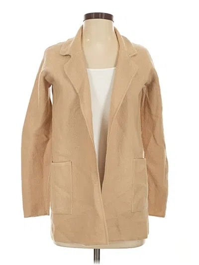 Pre-owned Josephine Chaus Wool Coat In Tan