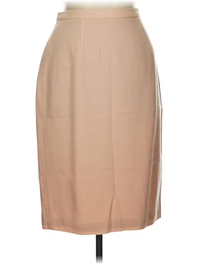Pre-owned Josephine Chaus Wool Skirt In Brown