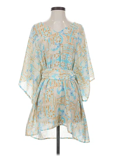 Pre-owned Josh Brody Kimono In Blue
