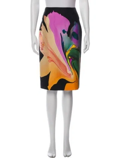 Pre-owned Josh Goot Silk Knee-length Skirt In Purple
