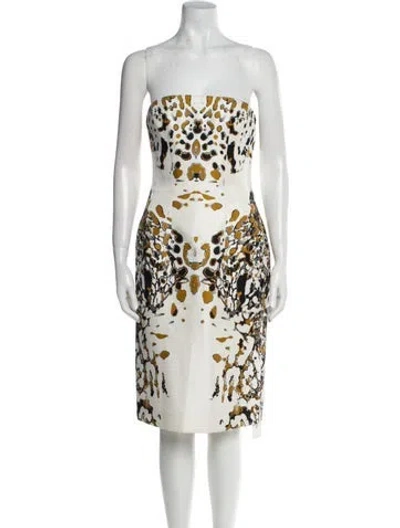 Pre-owned Josh Goot Silk Mini Dress In White