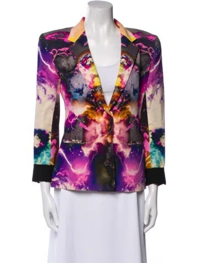 Pre-owned Josh Goot Silk Printed Blazer In Multi