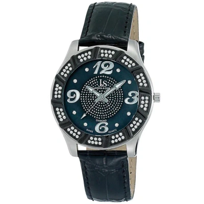 Joshua And Sons Black Mother Of Pearl Men's Watch Js-17-ss