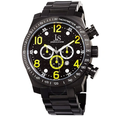 Joshua And Sons Chronograph Quartz Black Dial Men's Watch Jx127yl