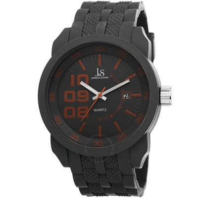 Joshua And Sons Joshua & Sons Grey Dial Grey Silicone Men's Watch Js63gy In Gray