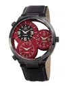 Joshua And Sons Joshua & Sons Men's Leather Watch