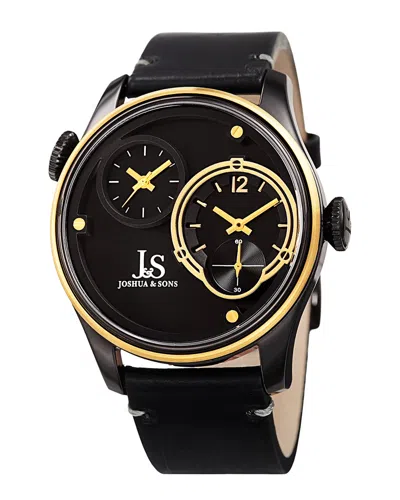 Joshua And Sons Joshua & Sons Men's Leather Watch