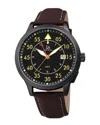 Joshua And Sons Joshua & Sons Men's Leather Watch