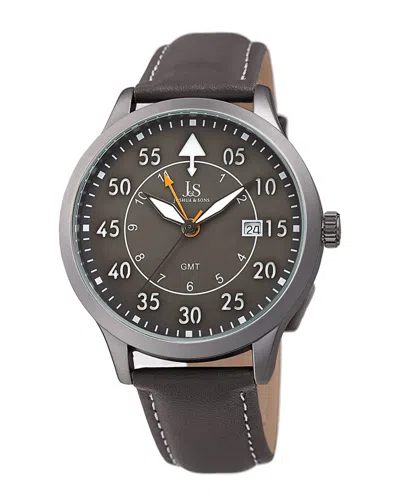 Joshua And Sons Joshua & Sons Men's Leather Watch