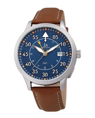 Joshua And Sons Joshua & Sons Men's Leather Watch