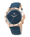 Joshua And Sons Joshua & Sons Men's Leather Watch