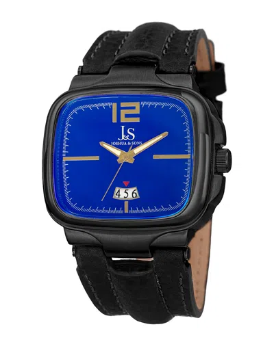 Joshua And Sons Joshua & Sons Men's Leather Watch