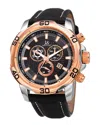 Joshua And Sons Joshua & Sons Men's Leather Watch