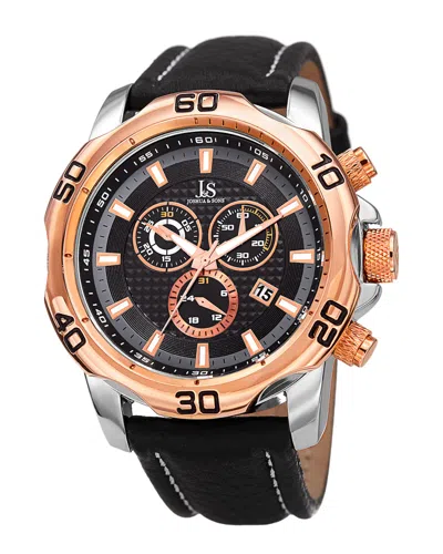 Joshua And Sons Joshua & Sons Men's Leather Watch