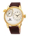 Joshua And Sons Joshua & Sons Men's Leather Watch