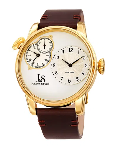 Joshua And Sons Joshua & Sons Men's Leather Watch