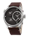 Joshua And Sons Joshua & Sons Men's Leather Watch
