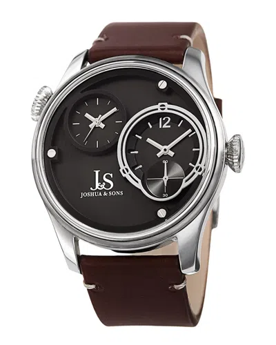 Joshua And Sons Joshua & Sons Men's Leather Watch