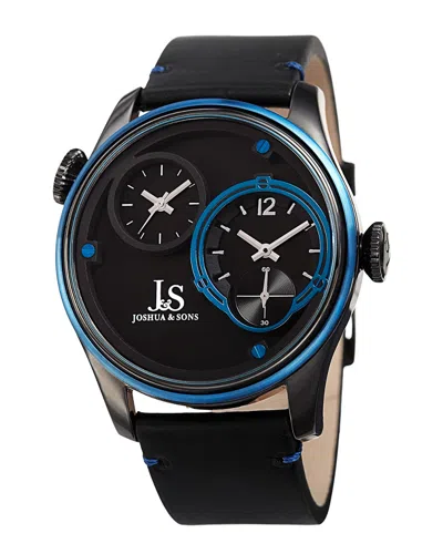 Joshua And Sons Joshua & Sons Men's Leather Watch