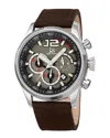 Joshua And Sons Joshua & Sons Men's Leather Watch