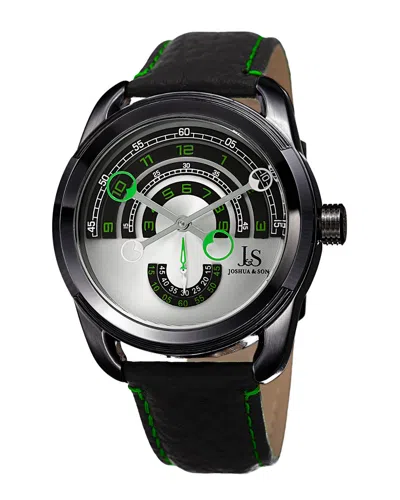 Joshua And Sons Joshua & Sons Men's Leather Watch