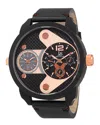 Joshua And Sons Joshua & Sons Men's Leather Watch