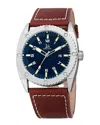 Joshua And Sons Joshua & Sons Men's Leather Watch