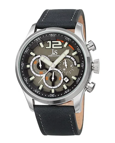 Joshua And Sons Joshua & Sons Men's Leather Watch