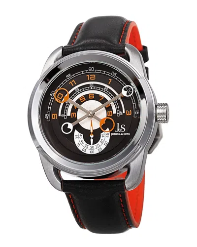 Joshua And Sons Joshua & Sons Men's Leather Watch In Multi