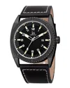 Joshua And Sons Joshua & Sons Men's Leather Watch