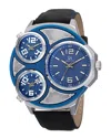 Joshua And Sons Joshua & Sons Men's Nubuck Leather Watch