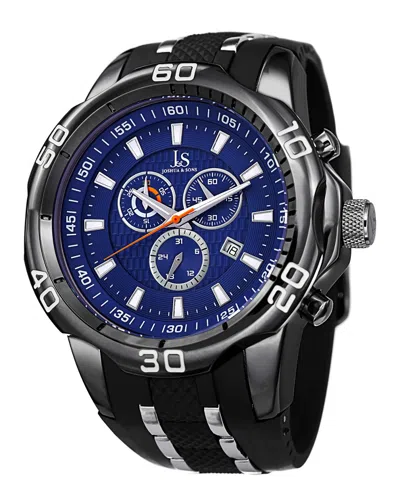Joshua And Sons Joshua & Sons Men's Silicone Strap Watch