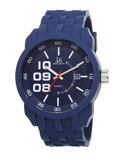 Joshua And Sons Joshua & Sons Men's Silicone Watch